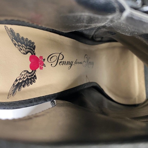 Penny Loves Kenny Sz 6M Womens open heel ankle boots Block Heel - Picture 4 of 8